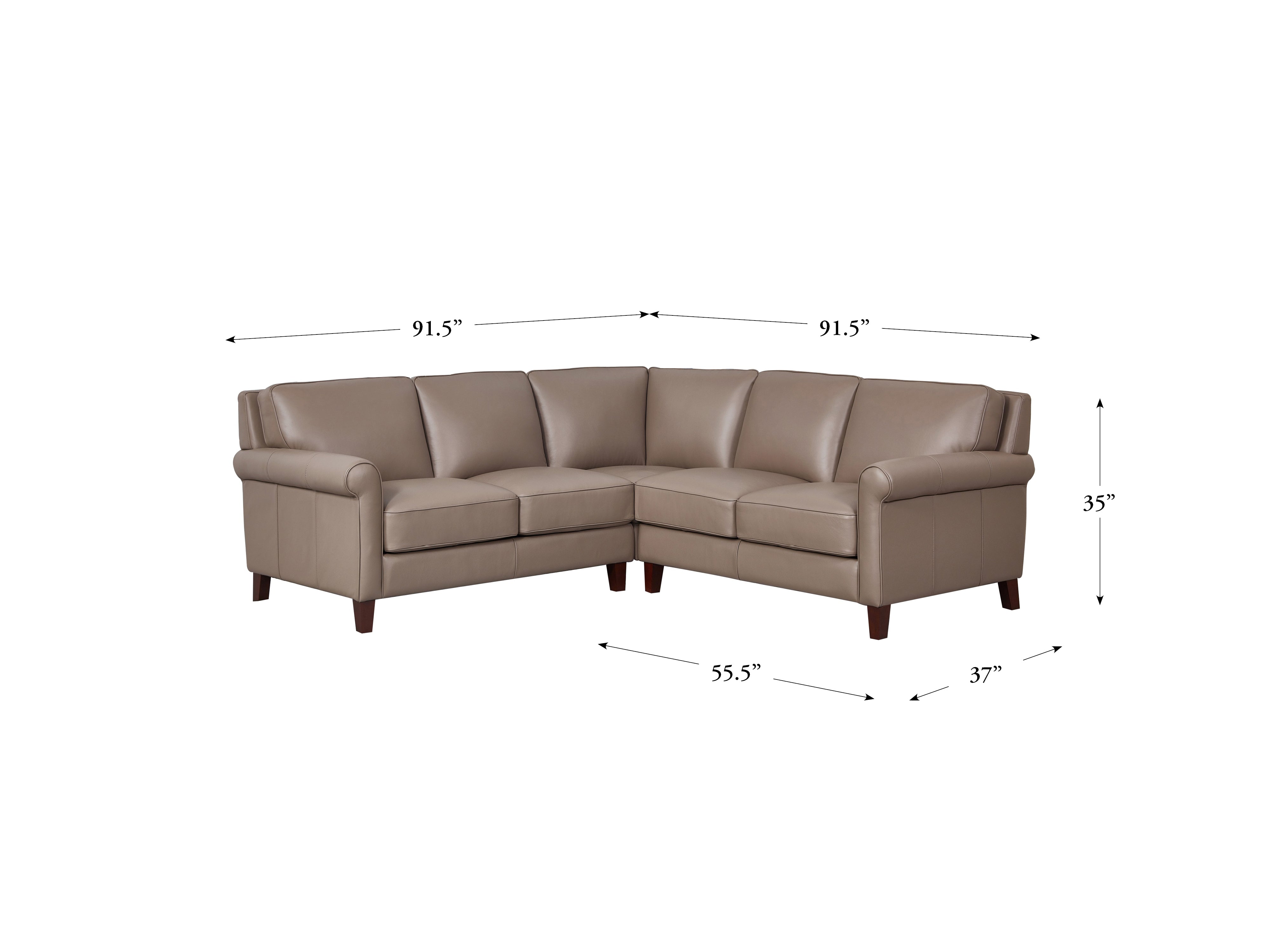 Laguna Leather Sectional Collection